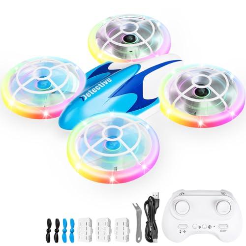 Skeufy Mini Drone for Kids with LED Lights
