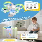 HOTOIQ Mini Drone for Kids with LED Lights
