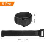 6 Pack Reusable Battery Tie Down Straps for Drones