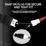 2PCS 3.7V USB Charging Cables for Drones