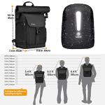 TARION Rolltop Waterproof Camera Backpack with Laptop Case