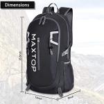 MAXTOP 40L Lightweight Water-Resistant Backpack for Outdoors