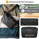 TARION Compact Waterproof Camera Sling Bag Black