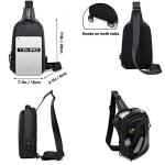 Waterproof Anti-Theft Sling Bag with USB Port