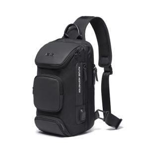 OZUKO Waterproof Sling Backpack with USB Charging