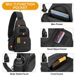 HUNTVP Sling Bag with Water Bottle Holder