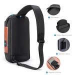 Kingsons Waterproof Sling Bag with USB Port