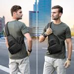 HUNTVP Sling Bag with Water Bottle Holder