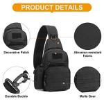 HUNTVP Sling Bag with Water Bottle Holder