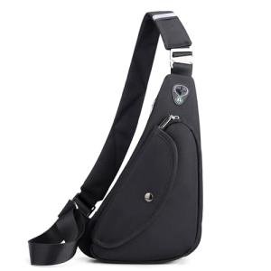 Varlivoo Waterproof Sling Bag for Men - Black