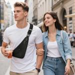 Varlivoo Waterproof Sling Bag for Men - Black
