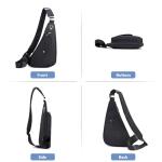Varlivoo Waterproof Sling Bag for Men - Black