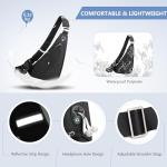 Varlivoo Waterproof Sling Bag for Men - Black