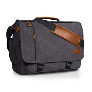 Estarer Water Resistant Canvas Laptop Bag for Men