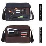 Eshow Men's Casual Canvas Crossbody Bag