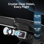 SGM-E88 Foldable 4K Camera Drone with Extras