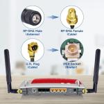 Bingfu 8dBi WiFi Antenna with RP-SMA Cable