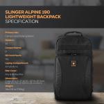 Alpine 190 Lightweight Backpack for Camera, Laptop or Drone