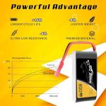 6-pack 800mAh LiPo battery for quadcopters