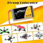 6-pack 800mAh LiPo battery for quadcopters