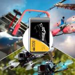 6-pack 800mAh LiPo battery for quadcopters