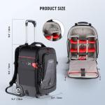 Neewer 2-in-1 Waterproof Camera Backpack Trolley