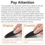 32pcs Orange Propellers for DJI Mini 2/SE Drone