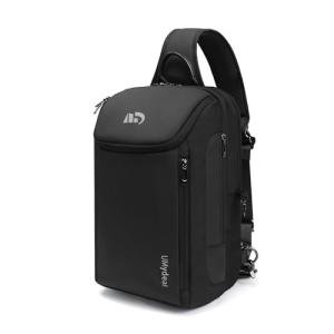 OZUKO Men's Sling Backpack (Black)