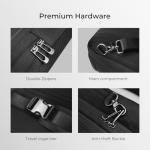 OZUKO Men's Sling Backpack (Black)