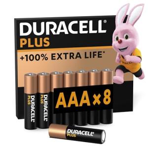 Duracell Plus AAA Batteries - 8 Pack Alkaline