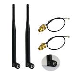 2 x 2.4GHz Omni-Directional Antenna with Pigtails