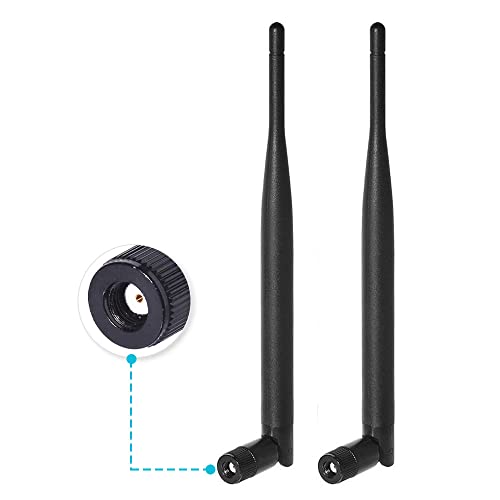 Dual Band WiFi Antenna with RP-SMA Connector - 2-Pack