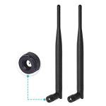 Dual Band WiFi Antenna with RP-SMA Connector - 2-Pack