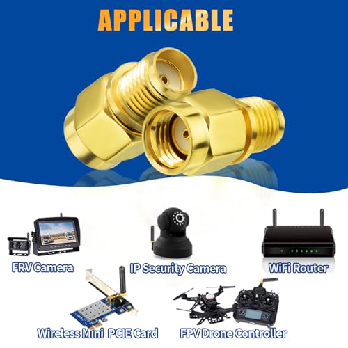 Bingfu RP-SMA Male to SMA Female Adapter Set