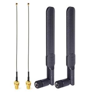 Bingfu 8dBi WiFi Antenna with IPEX Cable 2-Pack