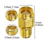 TUOLNK RP-SMA to SMA Coaxial Adapter Pair