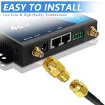 TUOLNK RP-SMA to SMA Coaxial Adapter Pair