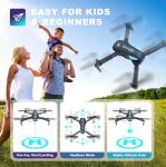 TENSSENX Drone with Camera: 1080P HD, Foldable Quadcopter