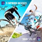 TENSSENX Drone with Camera: 1080P HD, Foldable Quadcopter