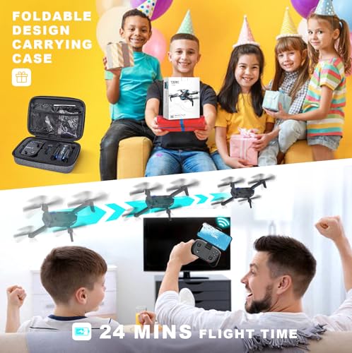 TENSSENX Drone with Camera: 1080P HD, Foldable Quadcopter