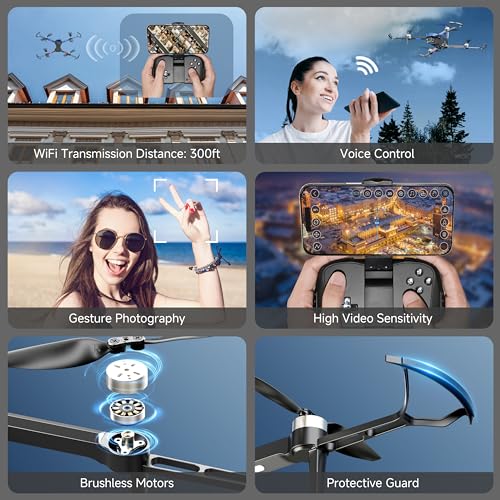 PLEGBLE 4K Camera Drone Kit for Beginners