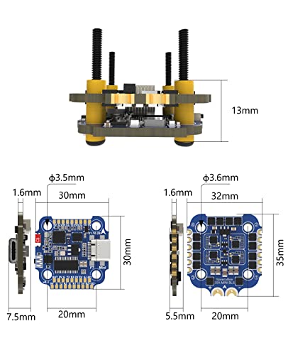 SpeedyBee F7 Mini Flight Controller Stack 20x20mm