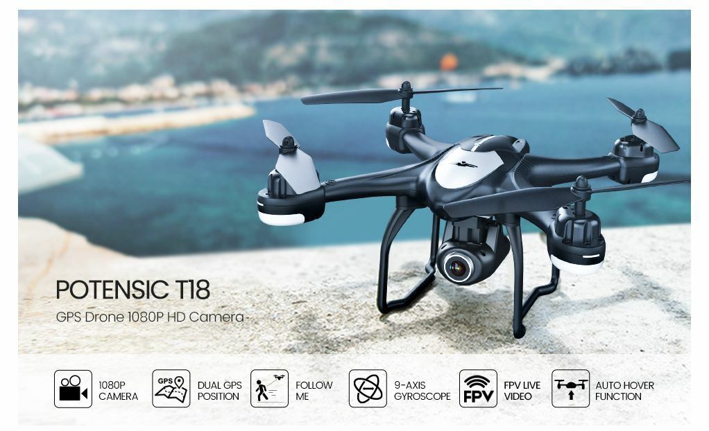 Potensic T18 GPS FPV HD Camera Quadcopter