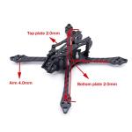 150mm Carbon Fiber FPV Drone Frame with Battery Strap