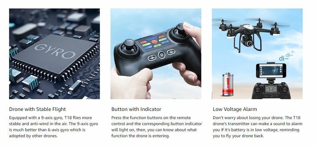 Potensic T18 GPS FPV HD Camera Quadcopter