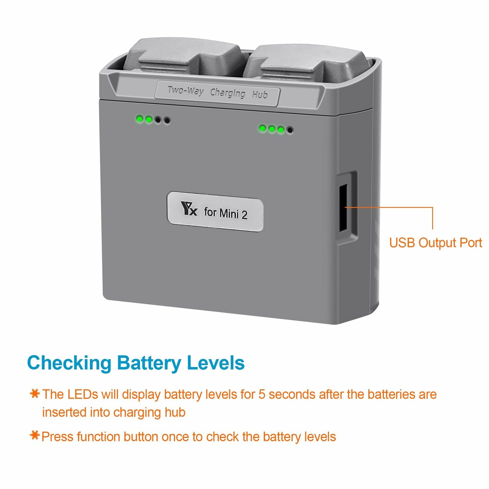 DJI Mavic Mini 2/Mini SE Drone Hub Charger