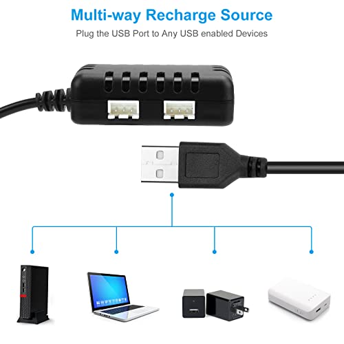 Crazepony 2-in-1 USB Charger for LiPo FPV Drones