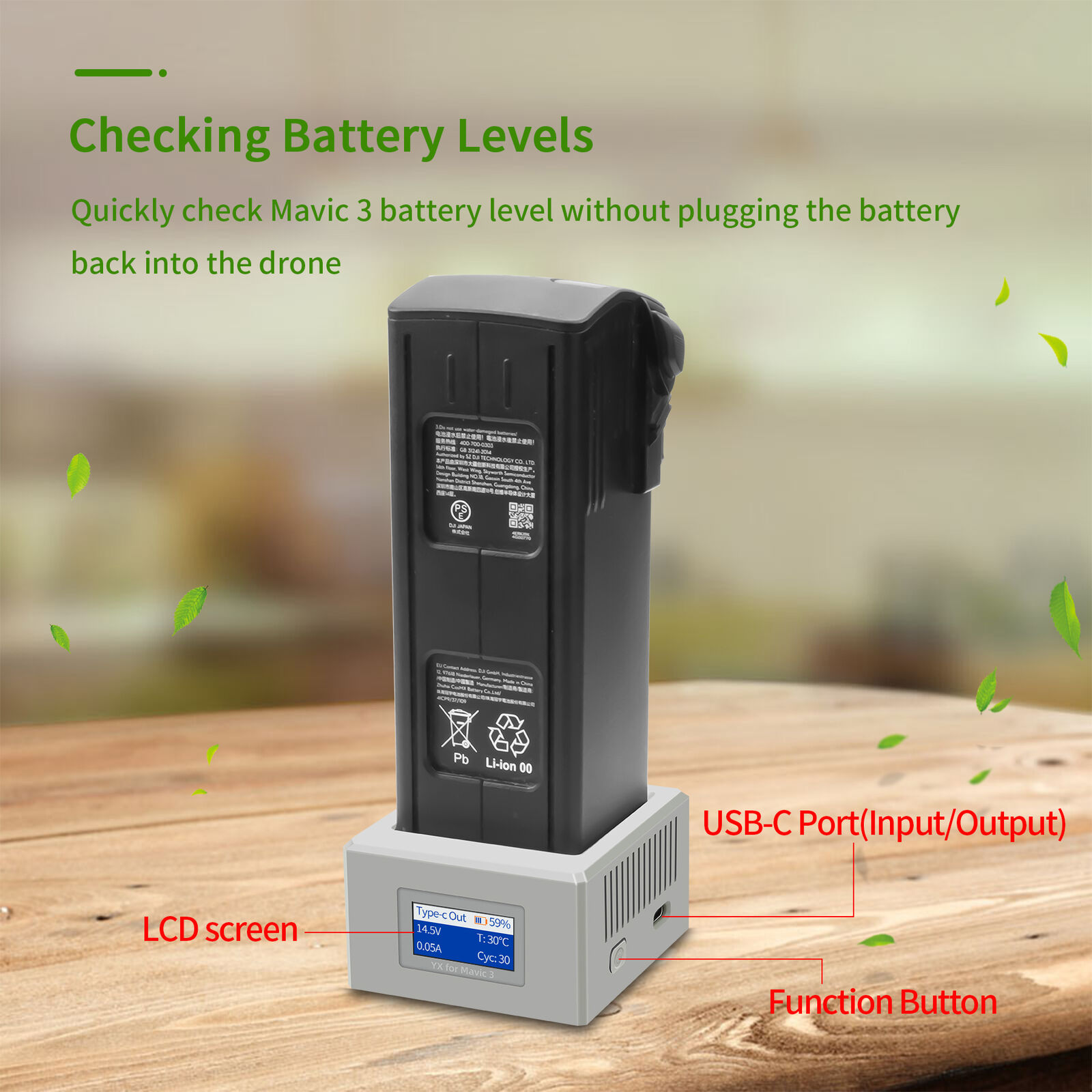 DJI MAVIC 3/PRO Drone Single-Way USB Charger