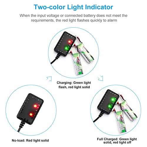 Crazepony 2-in-1 USB Charger for LiPo FPV Drones