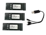 3pcs Battery Set with Charger for Drone